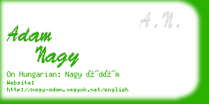 adam nagy business card